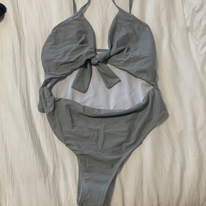 Gray monokini
